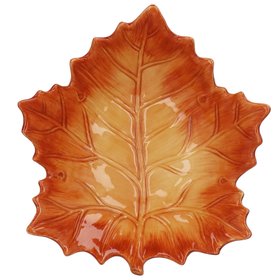 AUTUMN '26: Russet Ceramic Sycamore Leaf Bowl, £14.99