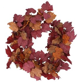 AUTUMN '26: Burgundy Mixed Leaves Wreath, £39.99