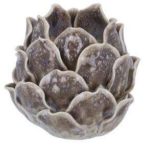 AUTUMN '26: Grey Reactive Glaze Artichoke T-Lite Holder, £14.99