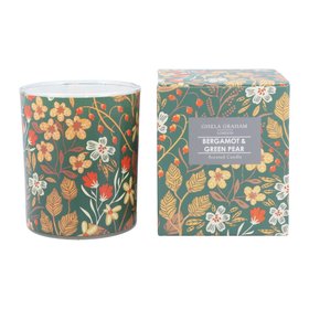 AUTUMN '26: Teal Floral Scented Boxed Candle Pot, £13.49