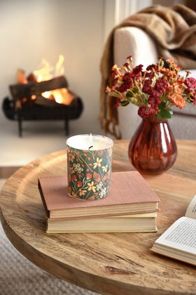 AUTUMN '26: Teal Floral Scented Boxed Candle Pot, £13.49