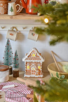 SEP '26: Resin LED Gingerbread House Ornament, £26.99
