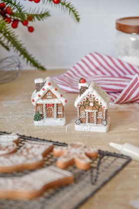SEP '26: Mini Gingerbread House Resin Ornament, Set of 2, £12.99