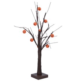 HALLOWEEN '26: Black w Pumpkin Bells LED Twig Tree, £24.99