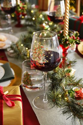 SEP '26: Nostalgia Tablescaping, Nostalgia Tree Wine Glass, £19.99