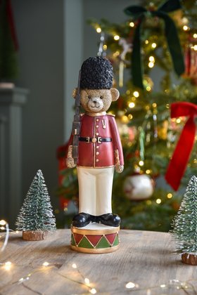 SEP '26: Resin Soldier Teddy Nutcracker Ornament, £32.99