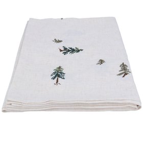 SEP '26: Fabric Tablecloth w Embroidered Trees, £54.99