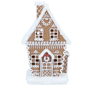 SEP '26: LED White Iced Gingerbread House Ornament, £24.99