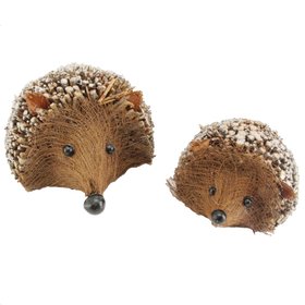 SEP '26: Set of 2 Ornaments - Hedgehogs with Sparkles, £9.99