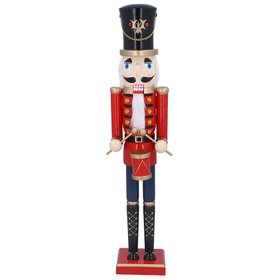 SEP '26: Large Red & Black Nutcracker with Drum Ornament, £49.99