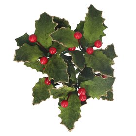 SEP '26: Small Velvet Holly Candle Ring, £5.99