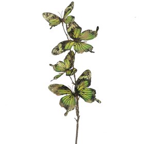SEP '26: Green Butterflies on Twig Spray, £6.49