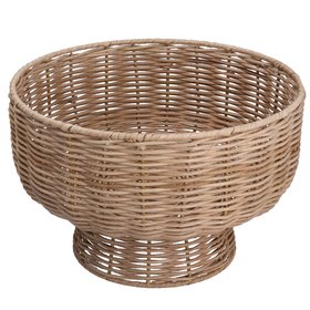 Rattan Round Pedestal Bowl Basket, £24.99