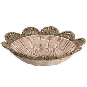 Medium Rattan Flower Basin Bowl Basket, £19.99