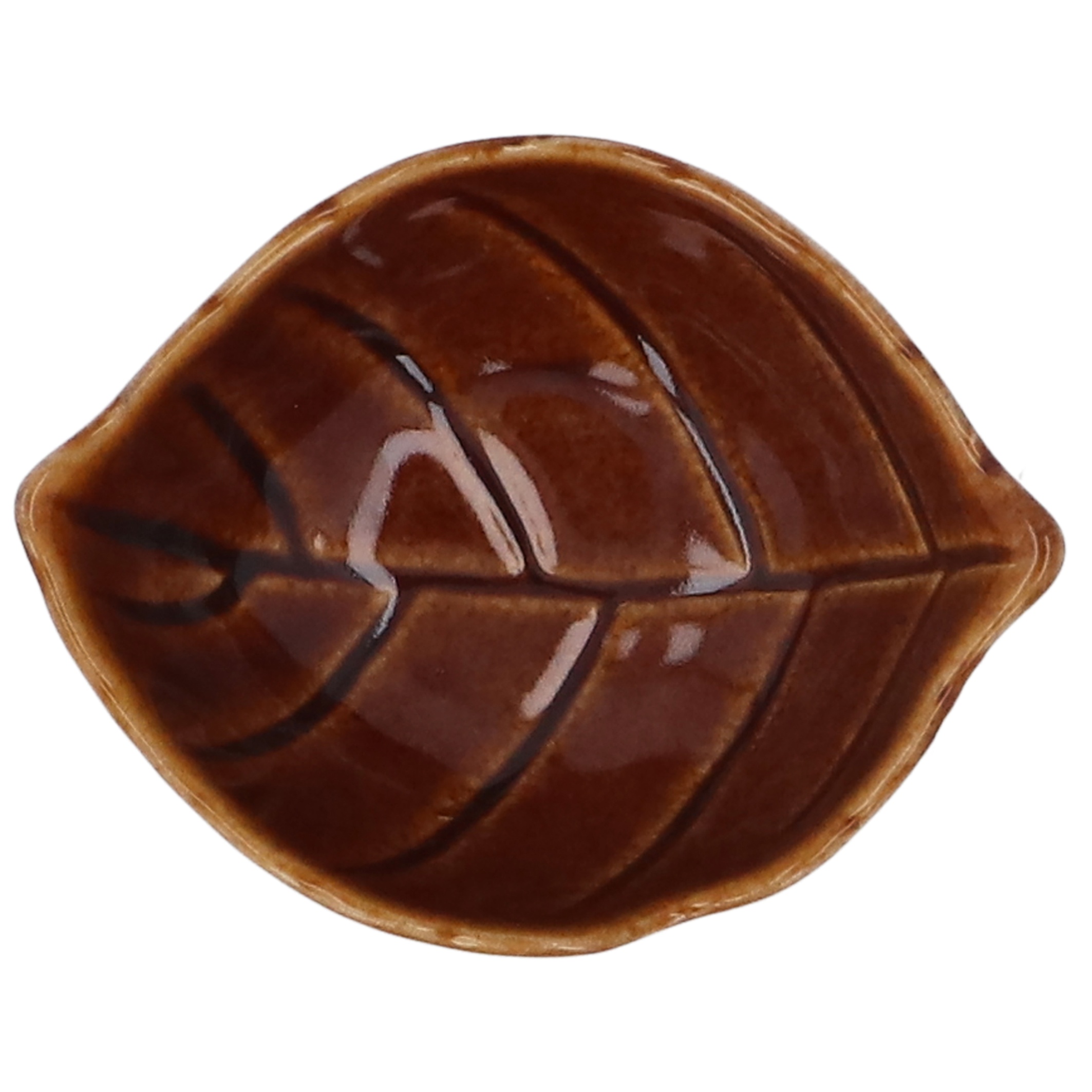 Brown Stoneware Mini Leaf Dish, £4.49