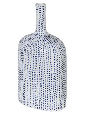 Dotty Blue Textured Vase