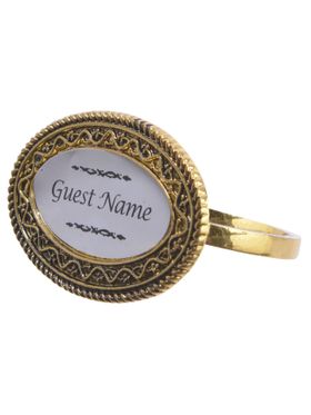 Six Name Place Napkin Rings
