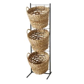 Tiered Woven Storage Basket