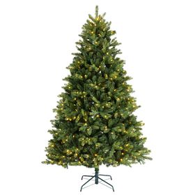 Opulent Pine Pre-Lit Christmas Tree - 7 ft