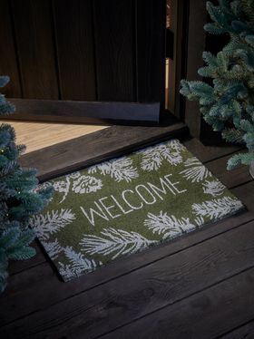 COX&COX Forest Green Welcome Doormat