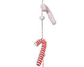 Supersoft Candy Cane Garland