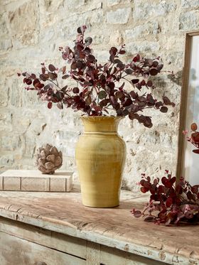 COX&COX Glazed Urn Vase - Ochre