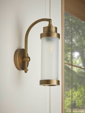 COX&COX Frosted Pillar Wall Light 1342213