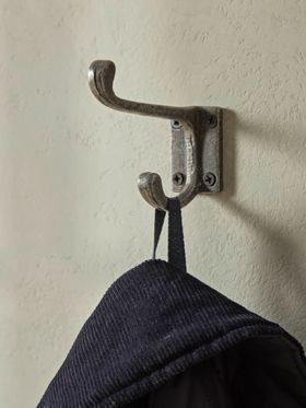 COX&COX Antique Iron Coat Hook - Small 1725573