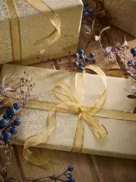 Golden Edged Wired Ribbon