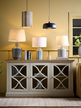 COX&COX COLOURFUL LIGHTING BLUE AND YELLOW