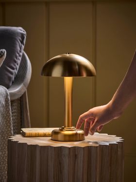 COX&COX Deco Brass Rechargeable Table Lamp 1351617