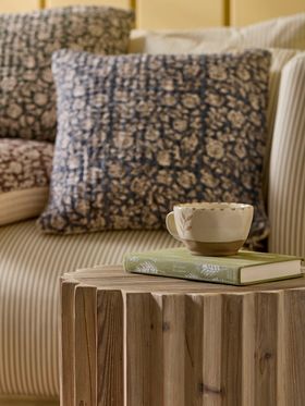 COX & COX Collette Cushion - French Blue 1850952