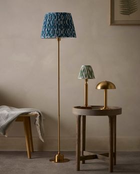 COX&COX Seren Rechargeable Floor Lamp - Blue Ikat 1351618