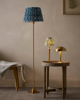 COX&COX Seren Rechargeable Floor Lamp - Blue Ikat 1351618