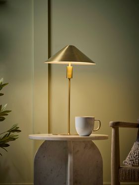 COX&COX Brushed Brass Touch LED Table Lamp 1351693
