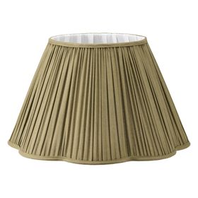 COX&COX 45cm Olive Green Scalloped Shade 1351730