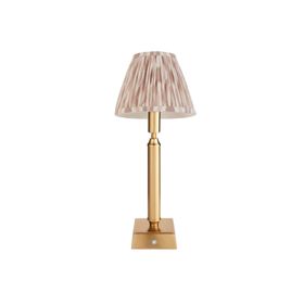 COX&COX Celeste Rechargeable Table Lamp - Neutral Ikat 1352282