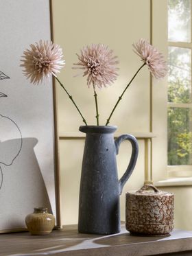 COX&COX Three Faux Chrysanthemum Stems - Mocha 1151227