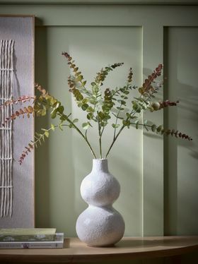 COX&COX Three Faux Rounded Eucalyptus Sprays - Burgundy 1151222