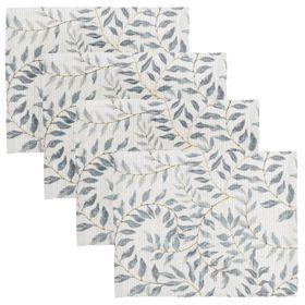 COX&COX Four Blue Vine Indoor/Outdoor Placemats 1552264