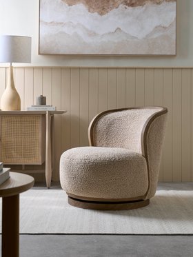 COX&COX Swivel Teddy Occasional Chair 1251140