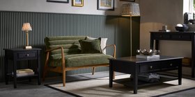 Ribbed Mid Century Sofa 1252461