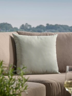 COX&COX Classic Square Indoor/Outdoor Cushion - Olive Stripe 1552047