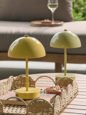 COX&COX LED Rechargeable Luna Dome Lamp - Butter Yellow 1352151
