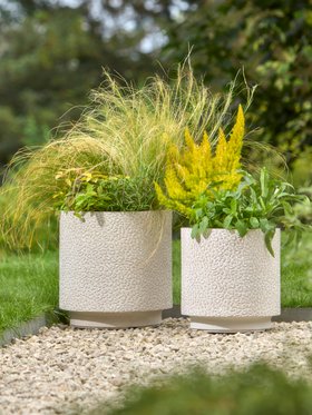 COX&COX Two Leopard Planters - Clay 1552106