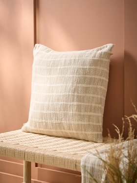 COX&COX Soft Stripe Cushion - Stone 1852475