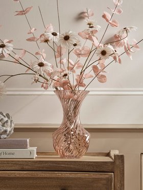 COX&COX Spiral Glass Vase - Blush 1150479