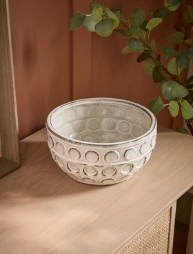 COX&COX Dotted Embossed Ceramic Bowl 1152550
