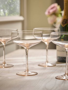 COX&COX Four Amber Champange Coupes 1152562