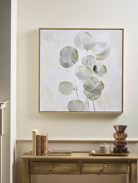 COX&COX Framed Hand Painted Eucalyptus Canvas 1152514
